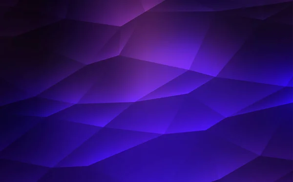 Violet Foncé Motif Vectoriel Rose Dans Style Polygonal Triangles Sur — Image vectorielle