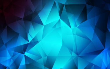 Çizgiler, üçgenler ile ışık mavi vektör düzeni. Üçgen doğa tarzı ile güzel illüstrasyon. Akıllı tasarım, iş reklam için.