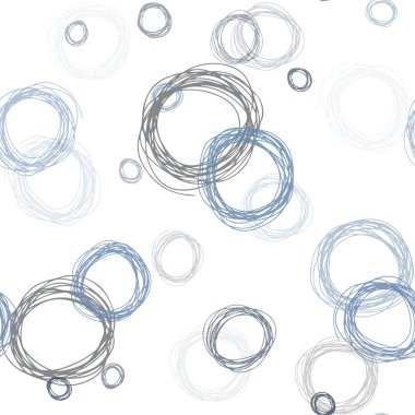 Koyu mavi kabarcıkları ile sorunsuz arka plan vektör. Kabarcıkları ile soyut tarzda bulanık dekoratif tasarım. Tekstil, kumaş, duvar kağıtları için tasarım.