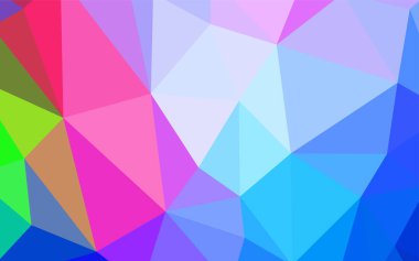 Açık mavi, kırmızı vektör soyut poligonal model. Üçgen geometrik örnek gradyan ile. İş tasarımınız için yeni stil.