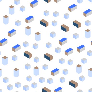 Açık mavi, vektör kesintisiz, izometrik desen kare tarzı yeşil. Glitter soyut resim dikdörtgen şekiller ile. Kartvizit, Web siteleri için şablon.