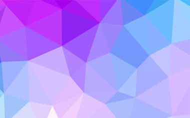 Hafif pembe, mavi vektör degrade üçgenler doku. Poligonal illüstrasyon parlayan, hangi üçgen oluşur. Web siteniz için köşeli tasarım.