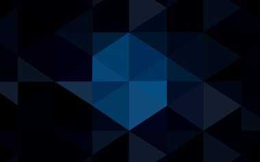 Koyu mavi vektör poligonal arka plan. Renkli resimde gradyan ile poligonal tarzı. Cep telefonu arka plan için şablon.