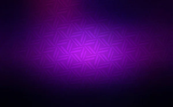 Темно Фіолетовий Рожевий Векторний Шаблон Кристалами Трикутниками Ілюстрація Набором Різнокольорових — стоковий вектор