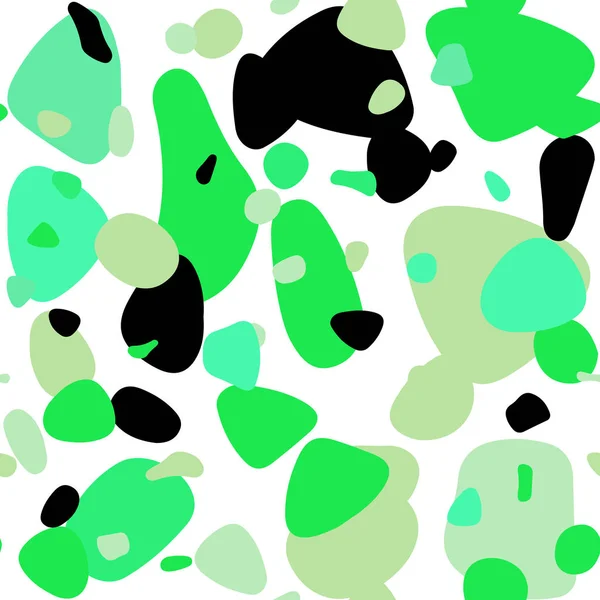 Patrón Sin Costura Vector Verde Claro Con Esferas Ilustración Abstracta — Vector de stock