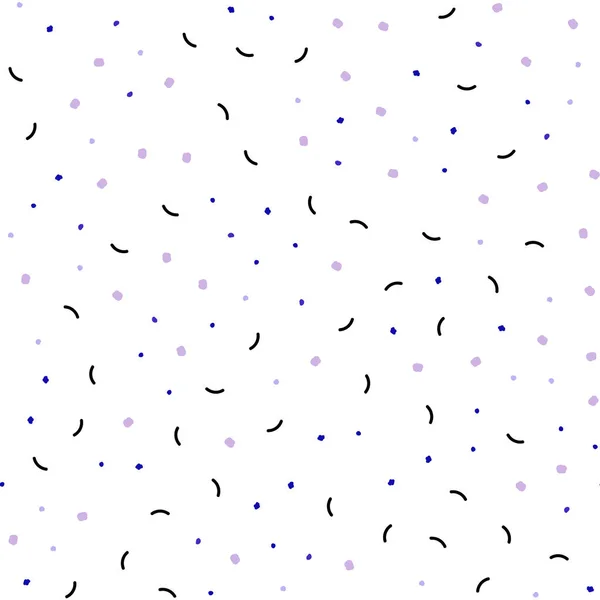 ライトピンク 点と線とベクトルのシームレスな背景を青します 球と線現代抽象的なカラフルなイラスト トレンディなファブリック 壁紙のパターン — ストックベクタ