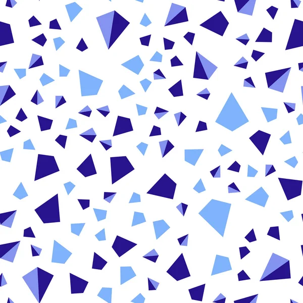 深粉红色 蓝色矢量无缝 等距纹理与三角形风格 带有五颜六色三角形的现代抽象插图 网站模板 — 图库矢量图片