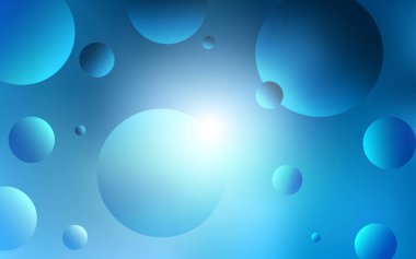 Kabarcıkları ile mavi vektör arka plan ışık. Renkli gradyan ile arka plan üzerinde bulanık kabarcıklar. Desen doku duvar kağıdı olarak kullanılabilir.