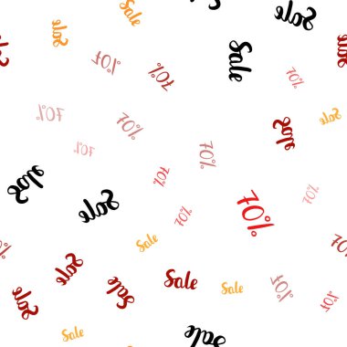 Işık kırmızı, sarı vektör sorunsuz düzeni %70 indirim ile. Renkli illüstrasyon izole satış fiyatları ile parlayan. İşletme reklamları, reklam için tasarım.