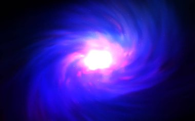 Koyu mavi uzay yıldızlı vektör şablonu. Bulanık dekoratif tasarım galaksi yıldızlarıyla basit bir stilde. İş ilanınız için akıllı tasarım.