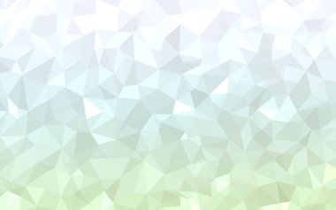 Işık yeşil vektör üçgen mozaik şablonu. Çokgen şekilleri ile bir örnek. Senin arka plan için dokulu deseni.