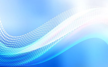 Daireler, satırları ile ışık mavi vektör düzeni. Soyut illüstrasyon renkli diskler ve üçgenler ile. Desen güzel web siteleri için.