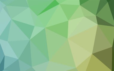 Işık yeşil vektör degrade üçgenler desen. Çokgen şekilleri ile bir örnek. Marka kitap için yeni şablon.