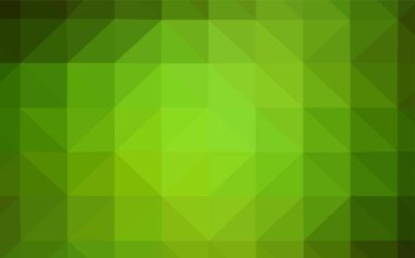 Işık yeşil vektör degrade üçgenler şablonu. Üçgenler ile renkli resimde parlayan. Web siteniz için yeni bir doku.