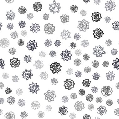 Koyu mavi vektör Noel kar taneleri ile seamless modeli. Bulanık dekoratif tasarım kar ile xmas tarzında. Desen tasarım kumaş, duvar kağıtları.