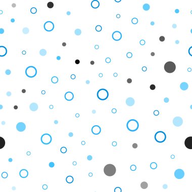 Hafif mavi vektör sorunsuz zemin noktalar ile. Bulanık daireler doğa tarzı ile güzel renkli resimde. Duvar kağıdı, kumaş üreticileri için modaya uygun bir tasarım.