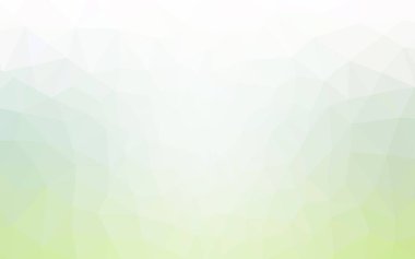 Işık yeşil vektör düşük poli kapak. Gradyan ile Origami tarzında yaratıcı geometrik şekil. Tasarımınız için üçgen desen.