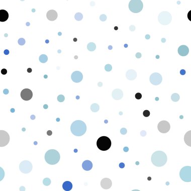 Hafif mavi vektör noktalar ile sorunsuz kapak. İllüstrasyon renkli soyut daireler parlayan ayarlanmış. Kartvizit, Web siteleri için şablon.