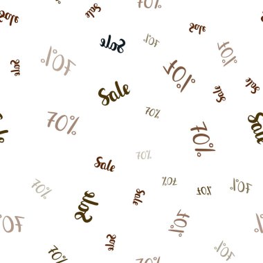 Koyu yeşil, kırmızı fiyatları % 70 satış ile sorunsuz doku vektör. Degrade illüstrasyon indirimli beyaz zemin üzerinde imzalar. İşletme reklamları, reklam için tasarım.