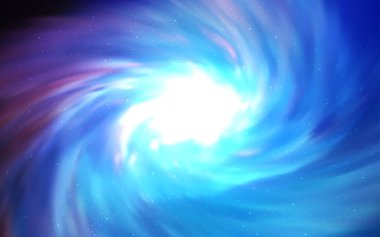 Hafif pembe, mavi vektör desen ile gece gökyüzünde yıldızlar. Bulanık arka plan gradyan ile üzerinde alan yıldız. Kozmik arka planlar için şablon.