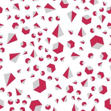 Koyu pembe, sarı vektör kesintisiz, izometrik zemin çizgili, rhombus. İllüstrasyon renkli üçgenler, kareler dizi. Doku pencere panjur, perdeler için.