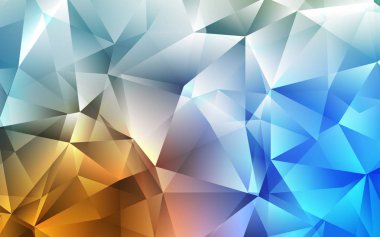 Açık mavi, sarı vektör arka plan üçgenler ile. İllüstrasyon renkli üçgenler dizi. Desen Web siteleri için kullanılabilir.