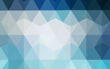 Işık Mavisi vektör soyut mozaik deseni. Üçgenli modern soyut çizim. İş tasarımınız için yepyeni bir tarz.