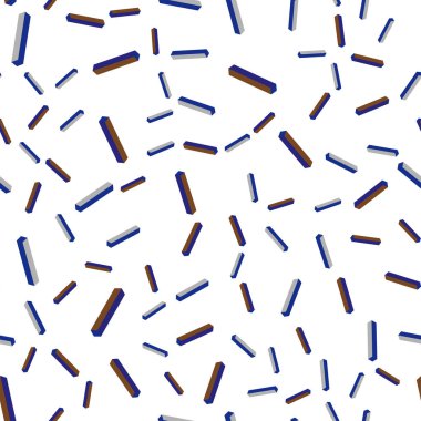 Koyu mavi, sarı kesintisiz, izometrik kapak stright çizgili vektör. Bulanık dekoratif tasarım hatları ile basit tarzı. Desen tasarım kumaş, duvar kağıtları.