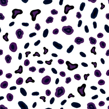 Koyu pembe, mavi daire şekilleriyle birlikte sorunsuz düzen vektör. Modern Soyut illüstrasyon renkli su ile bırakır. Duvar kağıdı, kumaş üreticileri için modaya uygun bir tasarım.