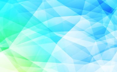 Açık mavi, yeşil vektör degrade üçgenler doku. Tamamen yeni bir renk illüstrasyon poligonal bir tarzda. Cep telefonu arka plan için şablon.