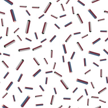 Açık yeşil, kırmızı vektör kesintisiz, izometrik desen keskin çizgilerle. Parlayan illüstrasyon keskin çizgili renkli. Doku pencere panjur, perdeler için.