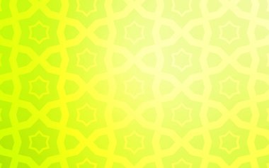 Açık yeşil, sarı vektör desen Noel yıldız ile. Dekoratif illüstrasyon soyut şablonundaki yıldız ile. Hediye sarma deseni.