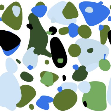 Açık mavi, yeşil vektör disklerle sorunsuz doku. Renkli gradyan ile arka plan üzerinde bulanık kabarcıklar. Tasarım için duvar kağıdı, kumaş üreticileri.