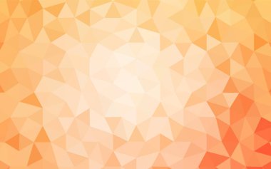 Işık turuncu vektör zemin Çokgen. Noktalı resim stili üçgenler ile yaratıcı çizimde. Desen için bir marka kitabın zemin.