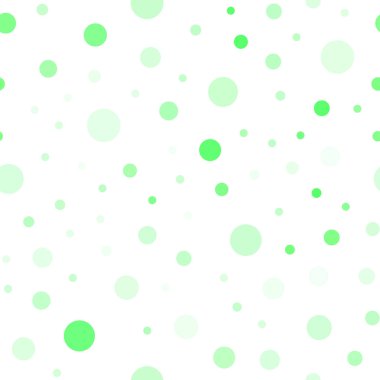 Işık yeşil vektör daireler ile sorunsuz şablonu. Kabarcıkları ile soyut tarzda bulanık dekoratif tasarım. Tekstil, kumaş, duvar kağıtları için tasarım.