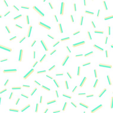 Açık mavi, yeşil vektörsüz, düz çizgileri olan izometrik düzen. Keskin çizgili parlak renkli çizimler. Moda kumaş ve duvar kağıtları için desen.