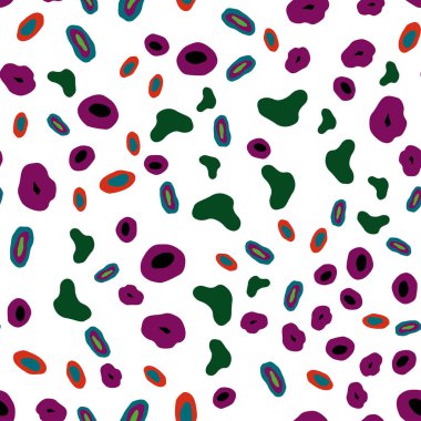 Kabarcıkları ile sorunsuz arka plan koyu çok renkli vektör. Kabarcıkları ile soyut tarzda bulanık dekoratif tasarım. Desen tasarım kumaş, duvar kağıtları.