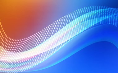 Açık mavi, kırmızı vektör arka plan ile baloncuklar, hatları. Soyut illüstrasyon renkli diskler ve üçgenler ile. Tasarım, iş reklam için.