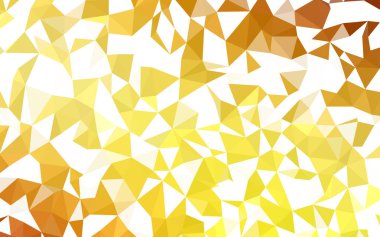 Işık turuncu vektör soyut mozaik zemin. Gradyan ile poligonal soyut resim. Tamamen yeni bir tasarım sizin broşürü.