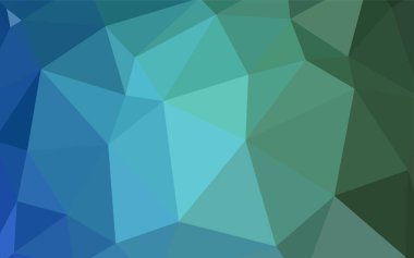 Açık mavi, yeşil vektör poligonal arka plan. Renkli resimde gradyan ile poligonal tarzı. Senin arka plan için dokulu deseni.