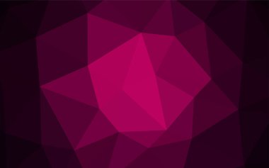 Koyu kırmızı vektör soyut mozaik desen. Tamamen yeni bir renk illüstrasyon poligonal bir tarzda. İşiniz için en iyi üçgen tasarım.