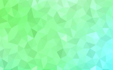 Işık yeşil vektör düşük poli düzeni. Poligonal illüstrasyon parlayan, hangi üçgen oluşur. İş tasarımınız için yeni stil.