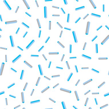 Düz çizgili ışık mavi vektör sorunsuz, izometrik düzen. Modern geometrik soyut illüstrasyon hatları ile. Kartvizit, Web siteleri için şablon.