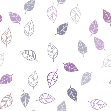 Yaprakları ile çok renkli vektör sorunsuz doğal arka plan ışık. Renkli resimde doodle tarzı yaprakları ile. Desen için modaya uygun Kumaş, duvar kağıtları.