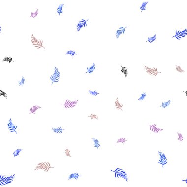 Işık çok renkli vektör yaprak ile sorunsuz zarif şablonu. Bulanık tarzı ile yaratıcı şekilde bırakır. Duvar kağıdı, kumaş üreticileri için modaya uygun bir tasarım.