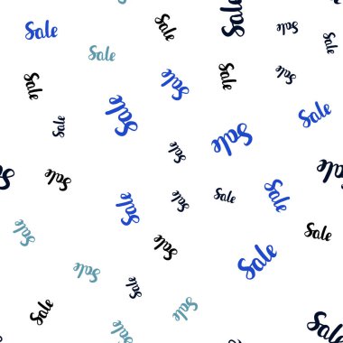 Işık mavi vektör satış sembolleri ile sorunsuz kapak. Yüzde renkli dizi basit tarzda imzalar. Süper satış siyah Cuma için zemin.