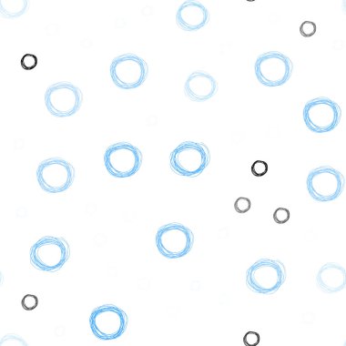 Hafif mavi vektör disklerle sorunsuz doku. Kabarcıkları ile soyut tarzda bulanık dekoratif tasarım. Reklam, poster, afiş, Web sitenizin için yeni tasarım.