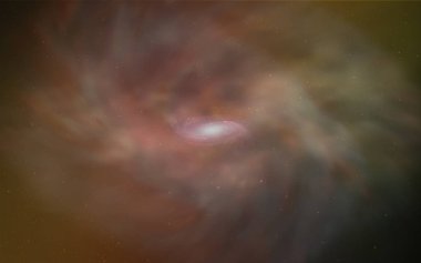 Koyu yeşil, sarı kapak astronomik yıldız ile vektör. Büyükayı yıldız ile modern soyut resim. Kozmik arka planlar için şablon.