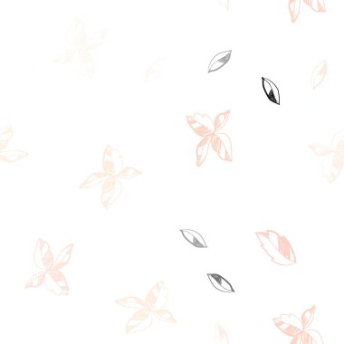Işık turuncu vektör yaprak ile sorunsuz doğal çizimleri. gradyan ile zarif doğal desen yapraklarda. Duvar kağıdı, kumaş üreticileri için modaya uygun bir tasarım.