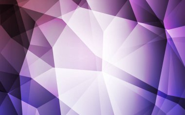 Üçgen kapak parlayan ışık mor vektör. Üçgen geometrik örnek gradyan ile. İşiniz için en iyi üçgen tasarım.